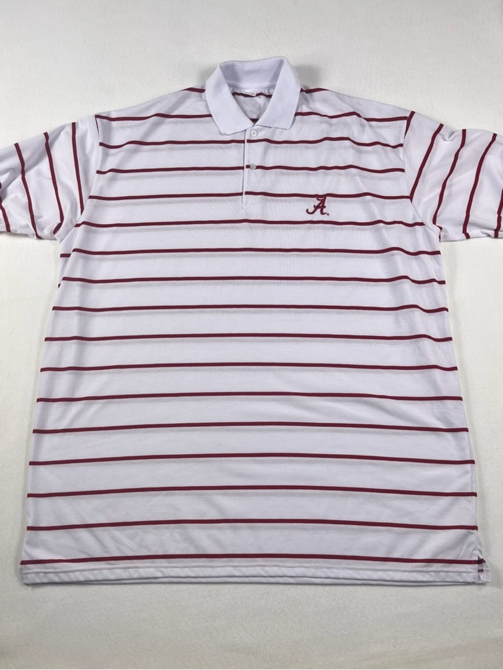 University of Alabama Striped Polo Shirt Men's 4XLT Big & Tall Embroidered